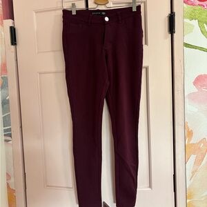 one 5 one Burgundy Skinny Pants